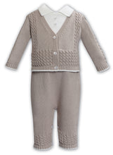 Load image into Gallery viewer, Sarah Louise Cotton Knit Romper Taupe