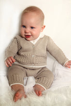 Load image into Gallery viewer, Sarah Louise Cotton Knit Romper Taupe
