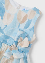 Load image into Gallery viewer, Mayoral Dress Blue Floral Linen