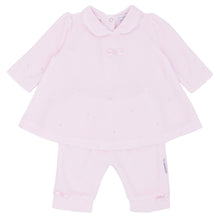 Load image into Gallery viewer, Blues Baby Diamonte Velour Set Pink