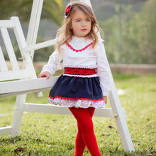 Load image into Gallery viewer, Miranda Blue & White Skirt Set