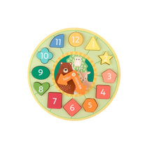 Load image into Gallery viewer, Orange Tree Toys Woodland Shape Sorting Clock