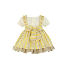 Load image into Gallery viewer, Miranda Dress Yellow & Beige