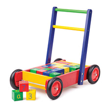 Load image into Gallery viewer, Tidlo Baby Walker with ABC Bricks