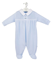 Load image into Gallery viewer, Dandelion 'Boat' Smocked Cotton Sleepsuit