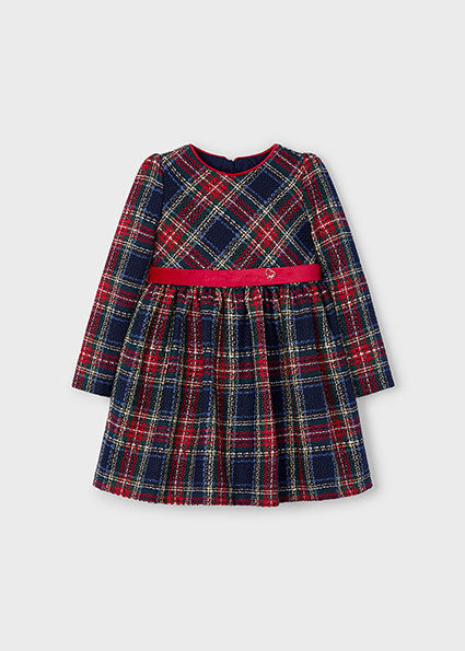 Mayoral Red Tartan Dress