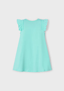 Mayoral Dress Set Aqua Blue