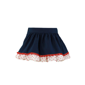 Miranda Blue & White Skirt Set