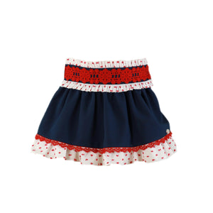 Miranda Blue & White Skirt Set
