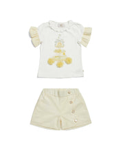 Load image into Gallery viewer, Caramelo Kids Girls English Summer Short Set Lemon
