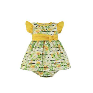 Miranda Girl's Toddler Dress & Pants Yellow, Green