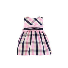 Load image into Gallery viewer, Miranda Girls Check Dress Pink, Navy
