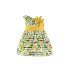 Load image into Gallery viewer, Miranda Girls floral Dress Yellow, Green
