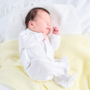 Dandelion Rabbit & Star Sleepsuit White