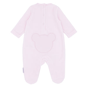 Blues Baby Velour Sleep Suit Pink