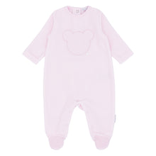 Load image into Gallery viewer, Blues Baby Velour Sleep Suit Pink

