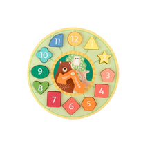 Load image into Gallery viewer, Orange Tree Toys Woodland Shape Sorting Clock

