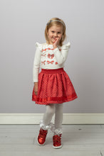 Load image into Gallery viewer, Caramelo Kids Girls Skirt Set Diamonte Bow - Red
