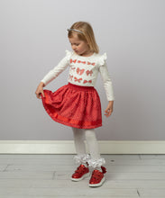 Load image into Gallery viewer, Caramelo Kids Girls Skirt Set Diamonte Bow - Red
