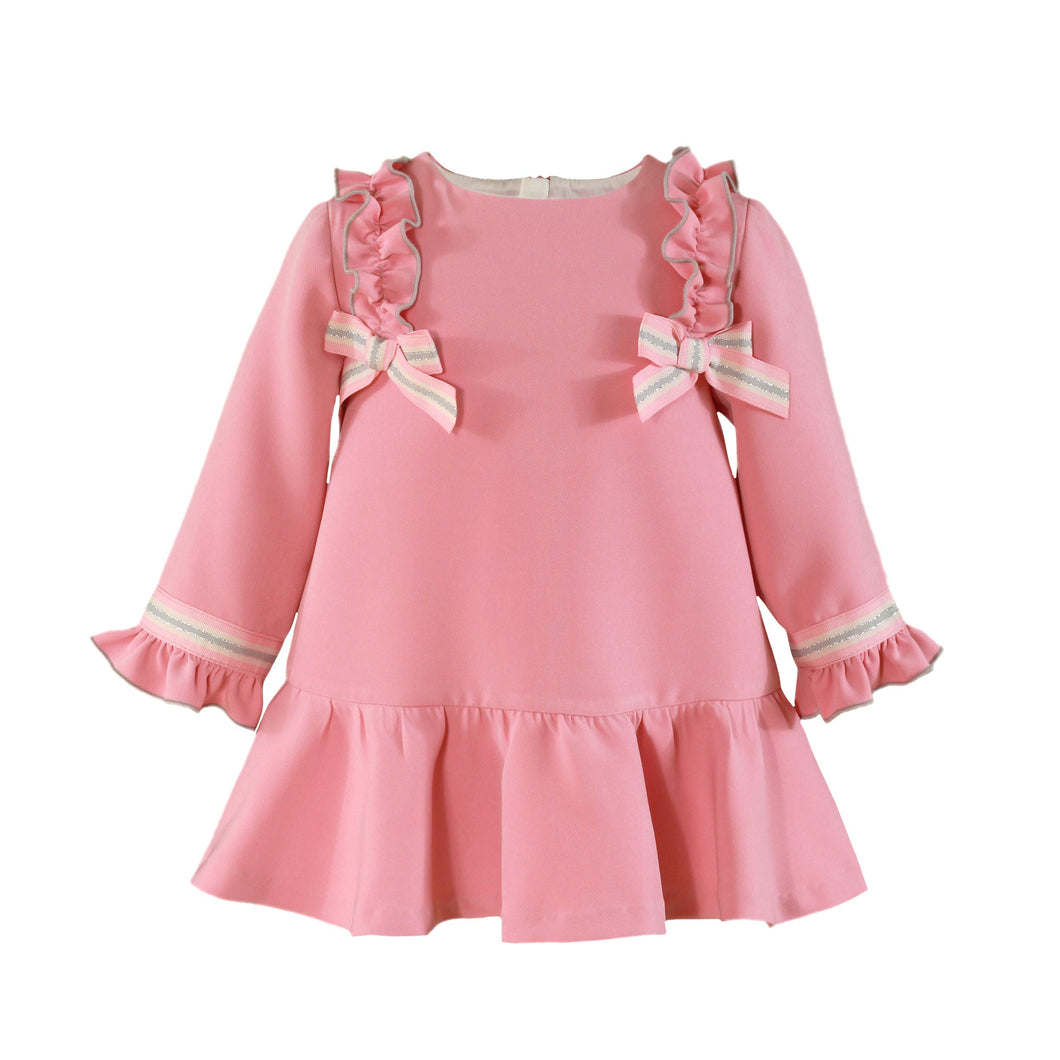 Miranda Ruffle Dress - Pink