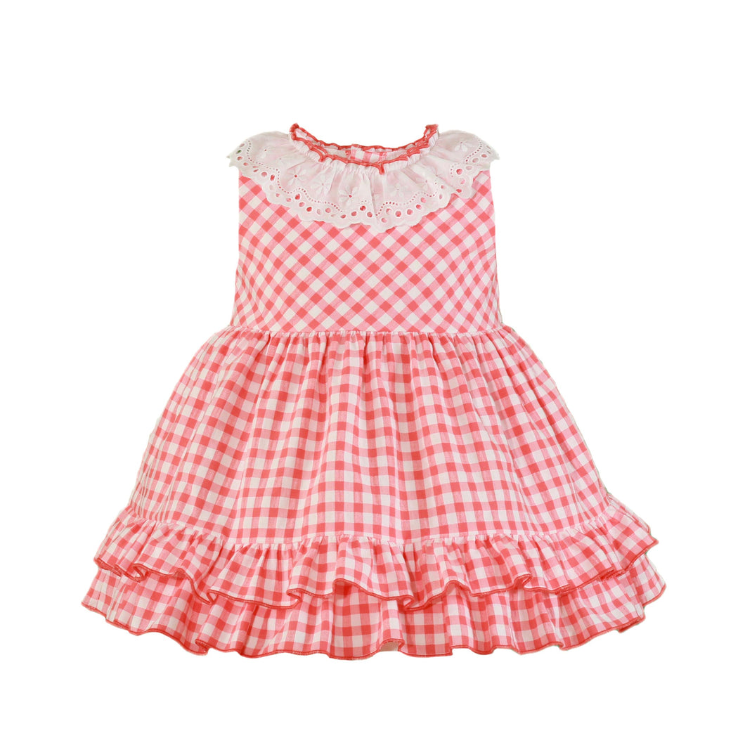 Miranda Toddler Dress Coral Pink