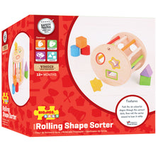 Load image into Gallery viewer, Bigjigs First Rolling Shape Sorter
