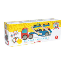 Load image into Gallery viewer, Le Toy Van Race Car Transporter Set
