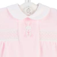 Load image into Gallery viewer, Dandelion&#39;Sitting Bunny&#39; Sleep suit Pink
