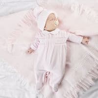 Dandelion'Sitting Bunny' Sleep suit Pink