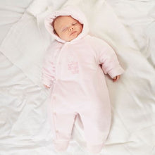 Load image into Gallery viewer, Dandelion &#39;Foxy&#39; Velour Pramsuit - Pink
